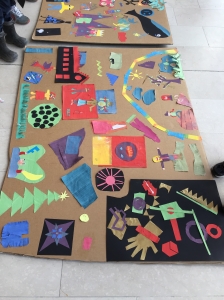 Charlie's piece on the children's collage